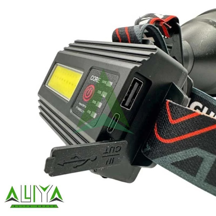 چراغ قوه پیشانی هدلایت شارژی و پاوربانک سیتیکام Citicom CT-LAS201