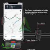 چراغ دوچرخه هولدر موبایل تایپ سی مدل POWER 319B