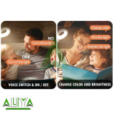 چراغ مطالعه LED یو اس بی مدل usb voice smart light