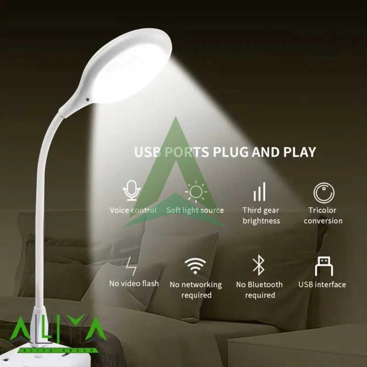 چراغ مطالعه LED یو اس بی مدل usb voice smart light