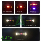 چراغ خطر کلاه ایمنی دوچرخه اسکیت مدل LY-0825