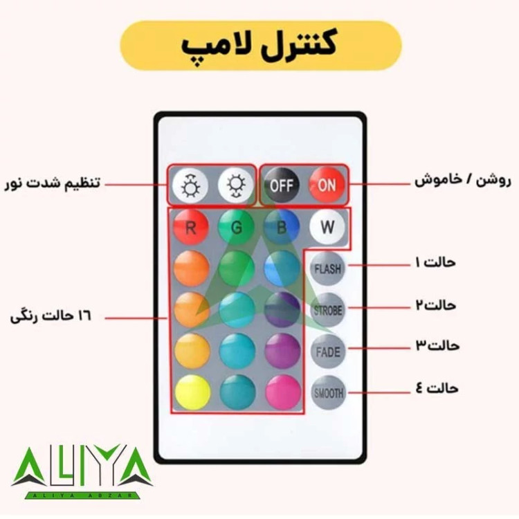 آباژور رومیزی کیوب لمسی دیاموند مدل Diamond AXFU176