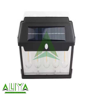چراغ دیواری خورشیدی پنج لامپ مدل HW 999-5W