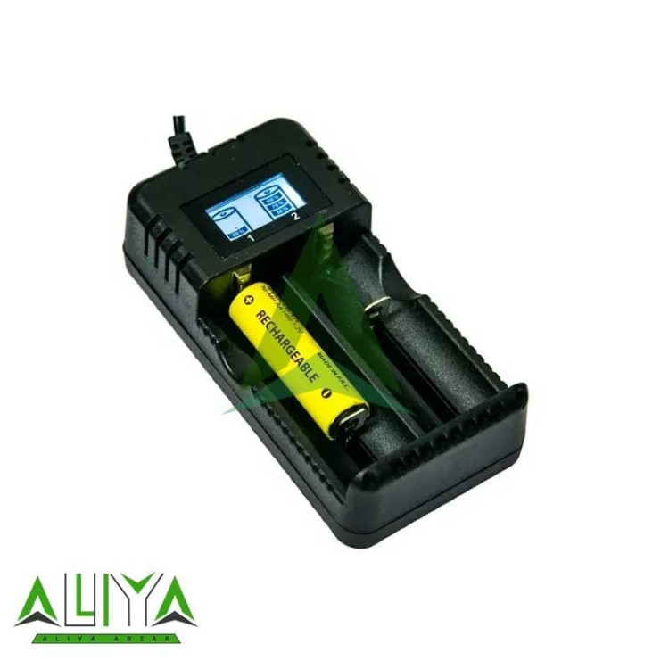 شارژر باتری لیتیوم 2 تایی با نمایشگر مدل HD-8991B