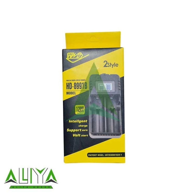 شارژر لیتیوم 2 تایی با نمایشگر مدل HD-8991B