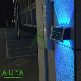 چراغ دیواری خورشیدی 12 LED رنگ سفید زرد