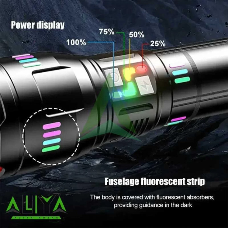 چراغقوه دستی 5000 لومن مدل RL-G02-A- 50W