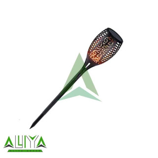 چراغ باغچه خورشیدی مشعلی طرح شعله 80 سانتی مدل XF-6006