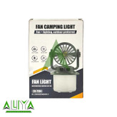 پنکه و چراغ کمپینگ چندکاره شارژی و خورشیدی مدل CH-F804