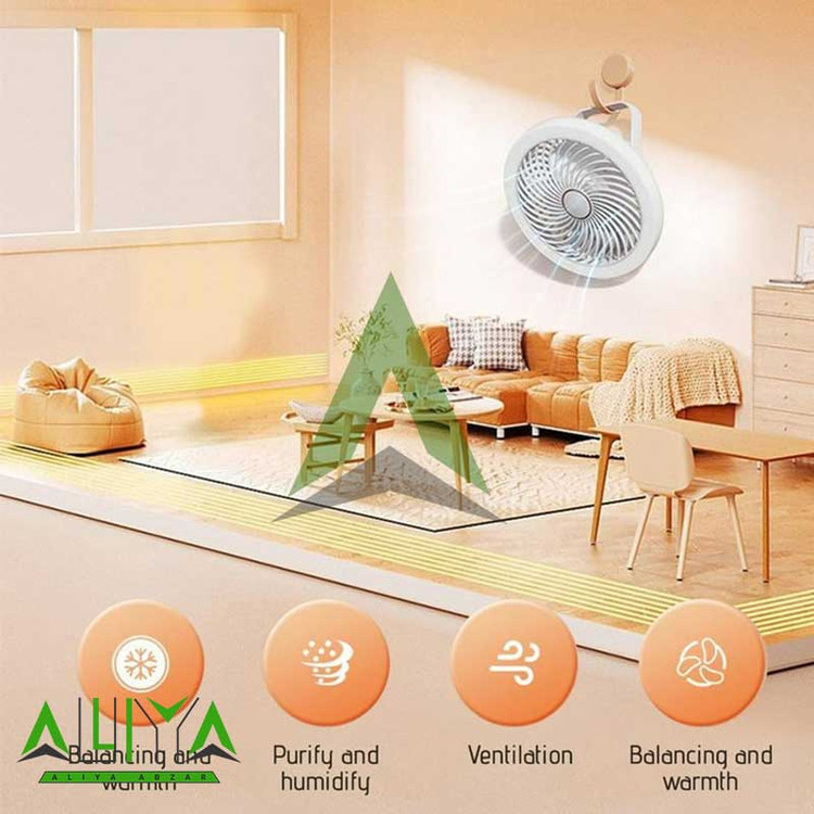 پنکه سقفی شارژی چراغ دار مدل X230