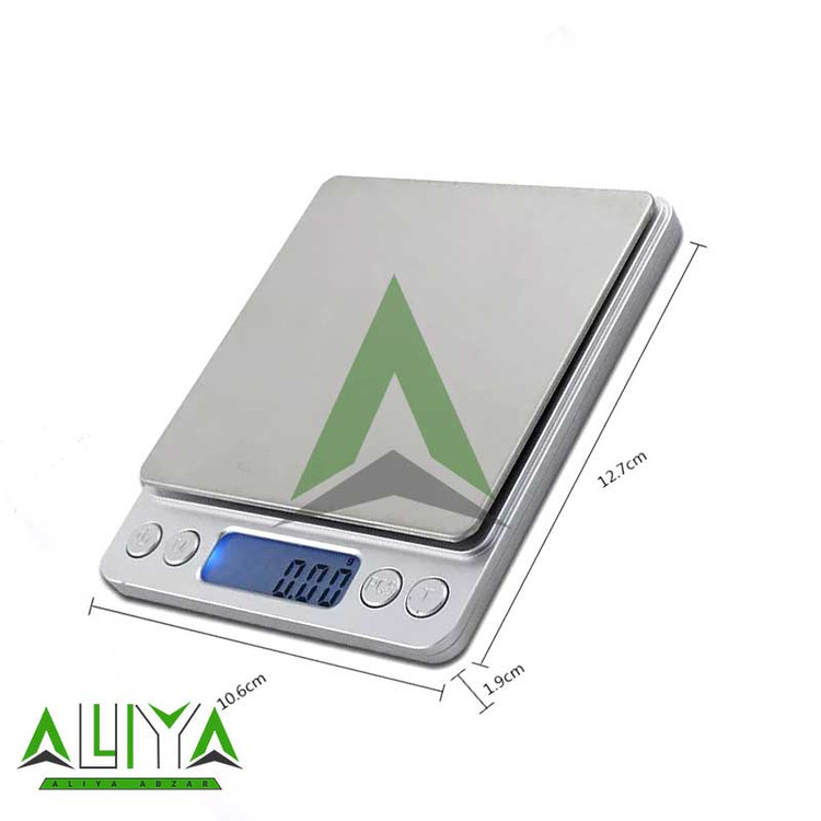 ترازو دیجیتال 500 گرمی دقت 0.01 گرم مدل i2000