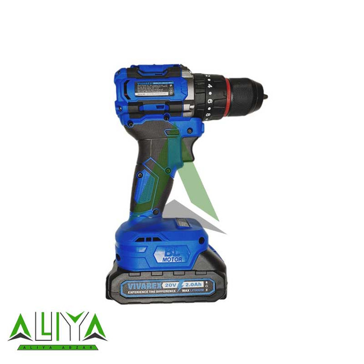 دریل چکشی براشلس ویوارکس 20 ولت مدل Vivarex VR2010V-IBL