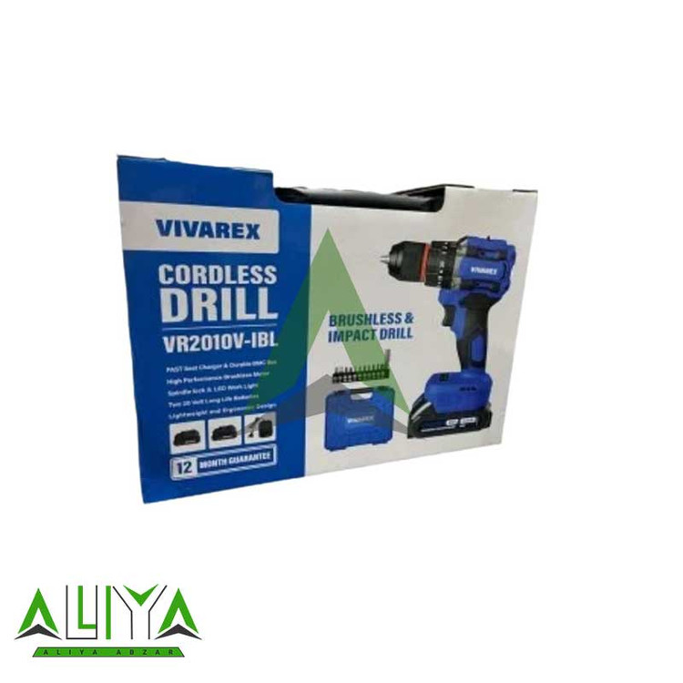 دریل چکشی براشلس ویوارکس 20 ولت مدل Vivarex VR2010V-IBL