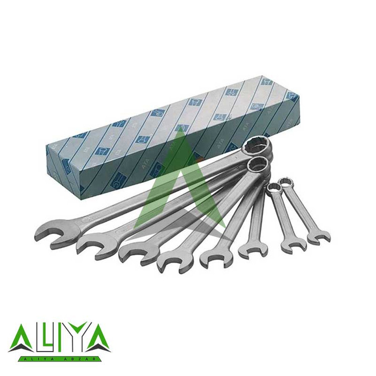 مجموعه 12 عددی آچار یکسر تخت یکسر رینگی آتا مدل ATA BX1200