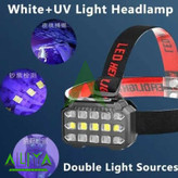 چراغ قوه پیشانی هدلایت شارژی یووی دار مدل SQ-818-UV