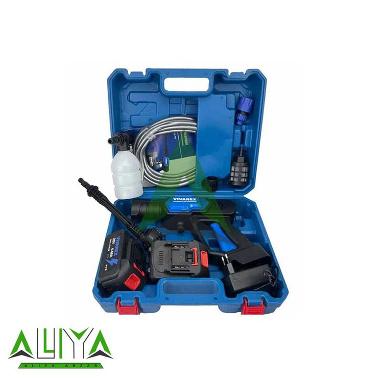 کارواش شارژی ذغالی ویوارکس 25 بار 20 وات مدل Vivarex VR2425V2-PW