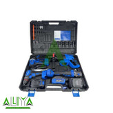 کیت چهار دستگاه ویوارکس مینی فرز و بکس و دریل چکشی و بتن کن شارژی براشلس مدل Vivarex VR2404-BCK