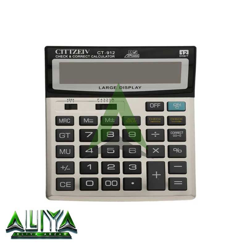 ماشین حساب سیتی زیو 12 رقمی مدل Cittzeiv CT-912