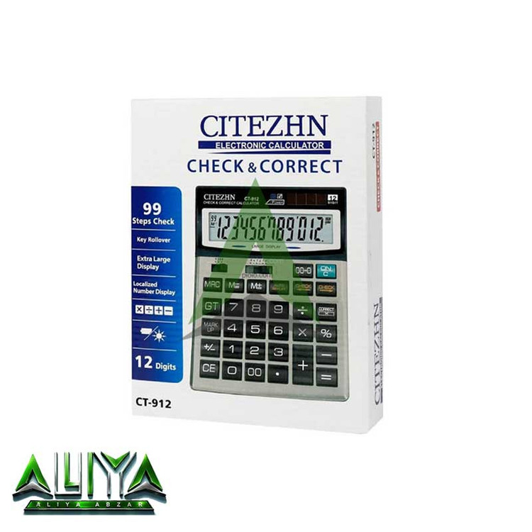 ماشین حساب سیتی زیو 12 رقمی مدل Cittzeiv CT-912