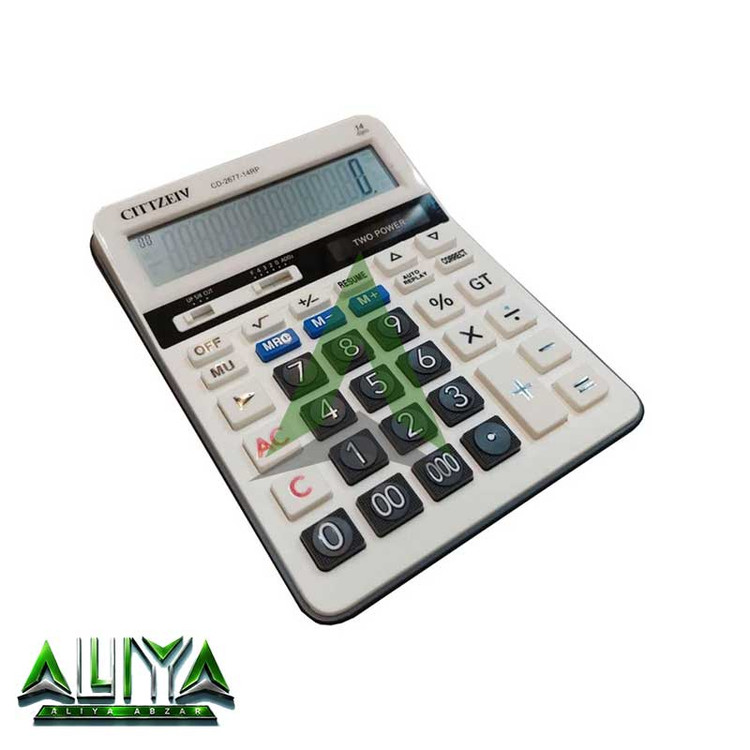 ماشین حساب سیتی زیو 14 رقمی مدل Cittzeiv CD-2677-14RP