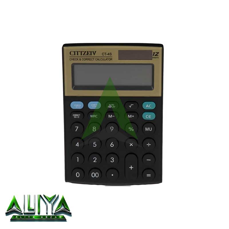 ماشین حساب سیتی زیو 12 رقمی مدل Citizen  CT-4S
