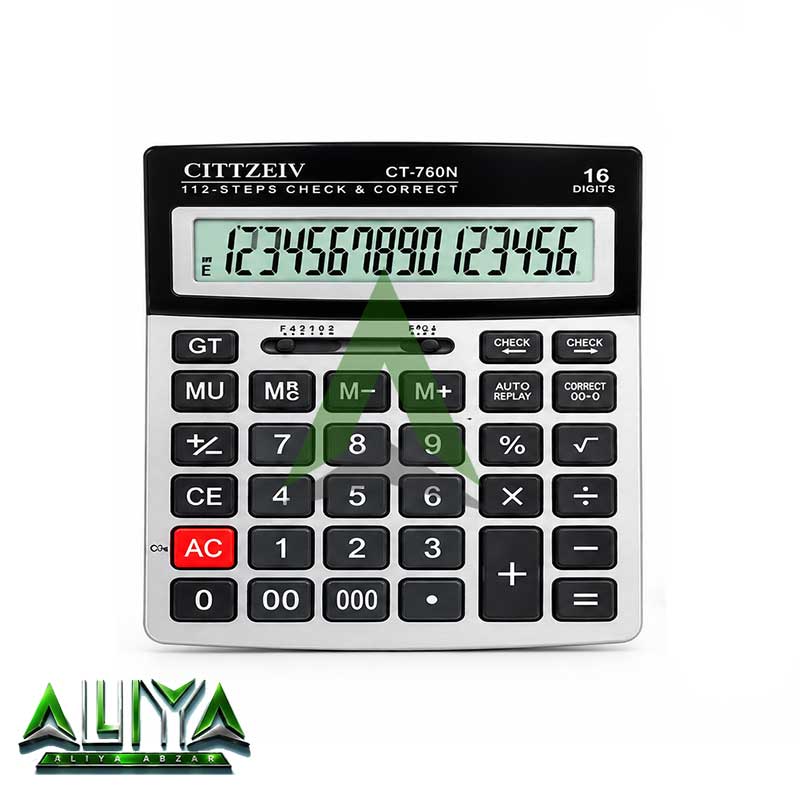 ماشین حساب سیتی زیو 16 رقمی مدل Cittzeiv CT-760N