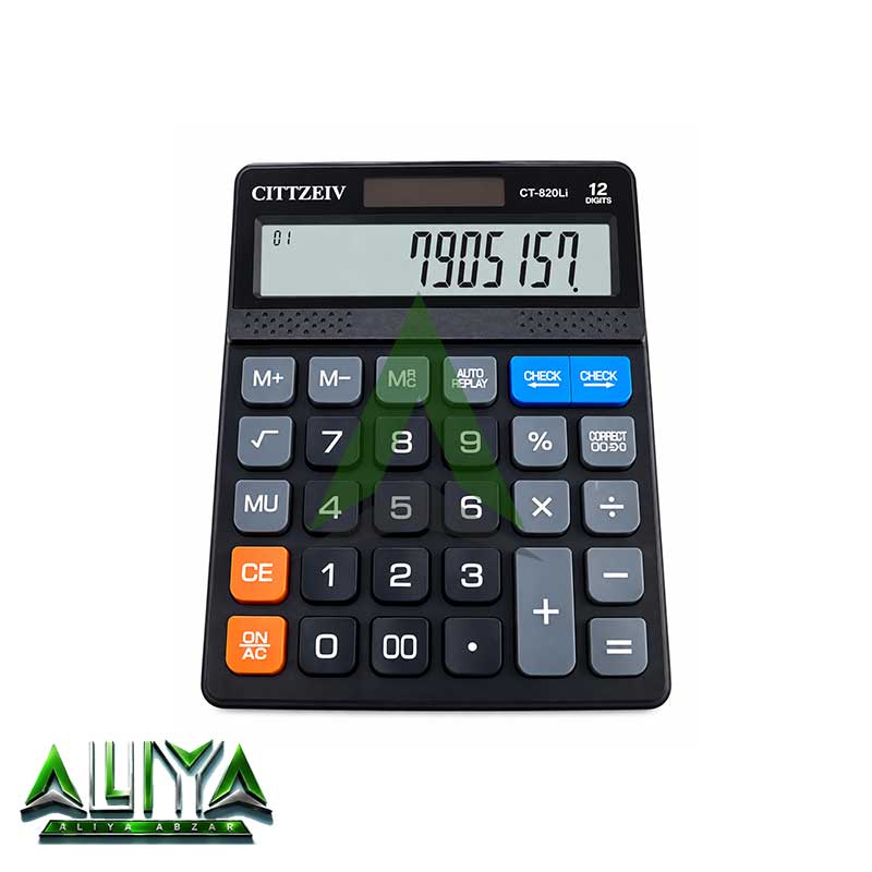 ماشین حساب سیتی زیو 12 رقمی مدل Cittzeiv CT-820LI
