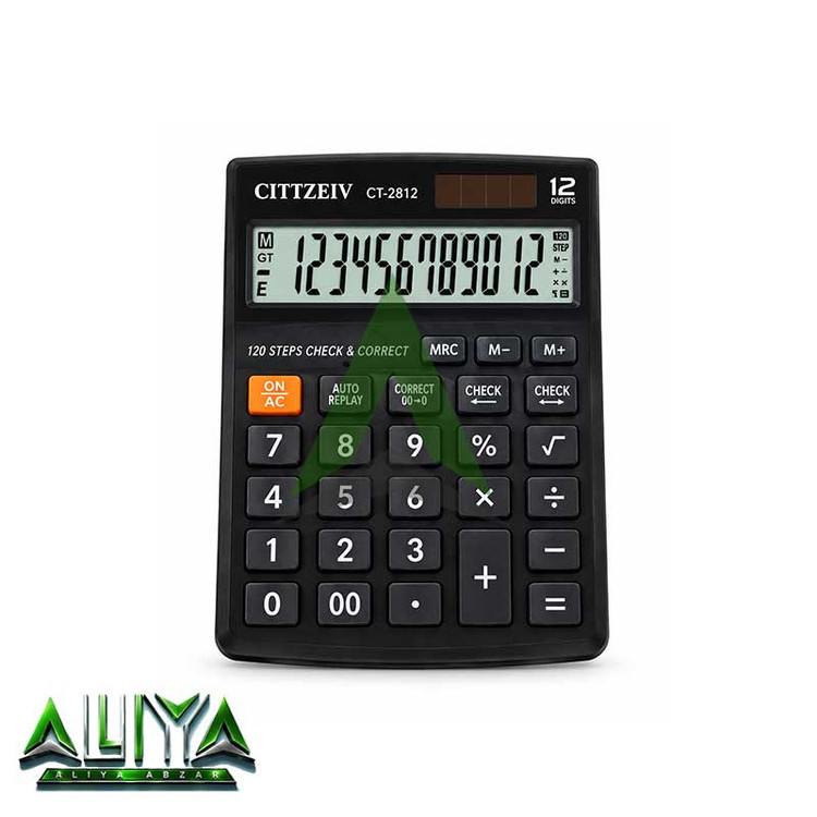 ماشین حساب سیتیزیو 12 رقمی مدل Cittzeiv CT-2812