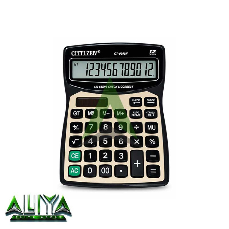 ماشین حساب سیتیزیو 12 رقمی مدل Cittzeiv CT-9300N