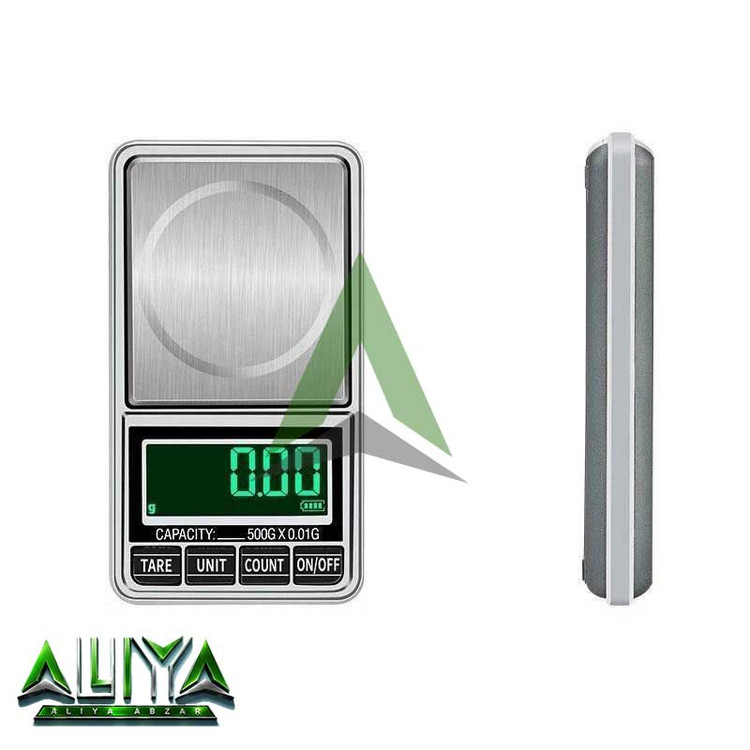ترازو جیبی 500 گرمی دقت 0/01 گرم مدل KL-22