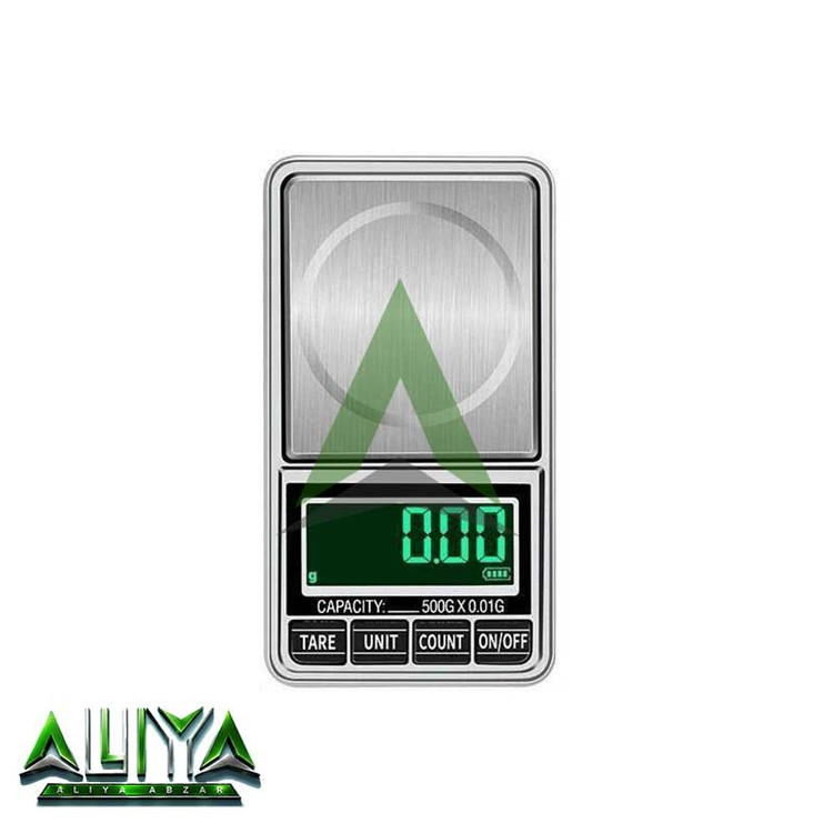 ترازو جیبی 500 گرمی دقت 0/01 گرم مدل KL-22