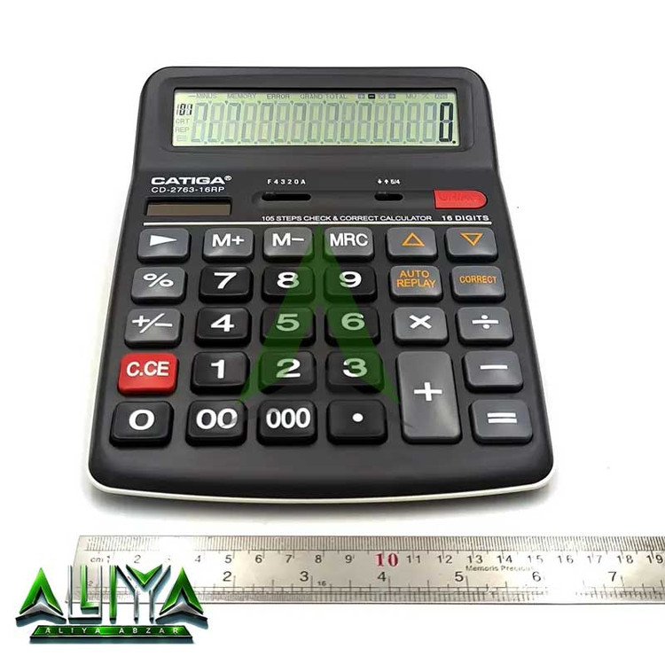 ماشین حساب 16 رقمی کاتیگا مدل CATIGA CD -2763-16RP