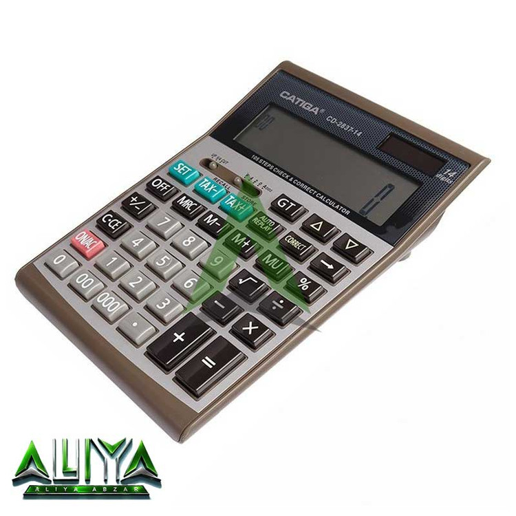 ماشین حساب کاتیگا 14 رقمی مدل CATIGA CD-2837-14RP