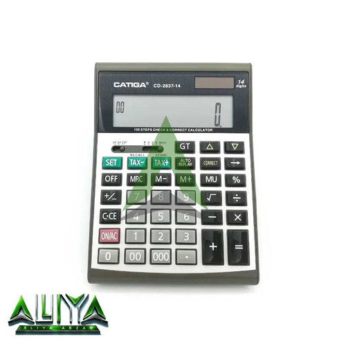 ماشین حساب کاتیگا 14 رقمی مدل CATIGA CD-2837-14RP