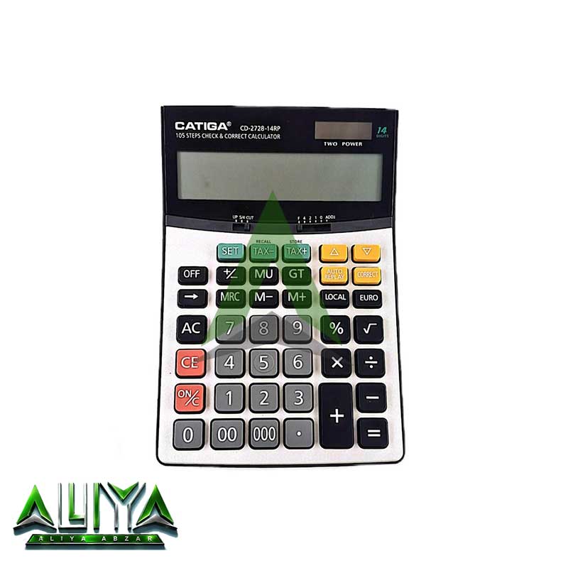 ماشین حساب کاتیگا 14 رقمی مدل CATIGA CD-2728-14RP