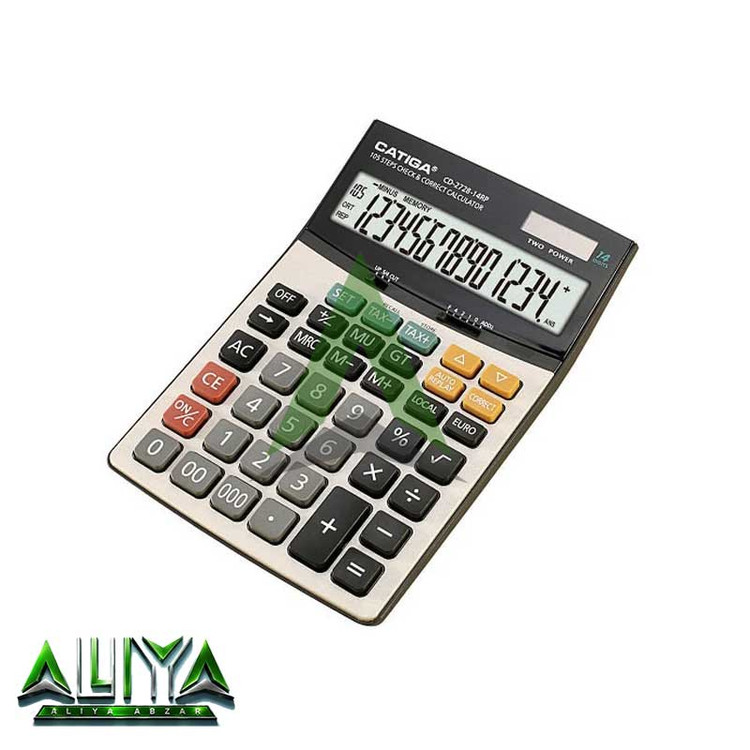 ماشین حساب کاتیگا 14 رقمی مدل CATIGA CD-2728-14RP