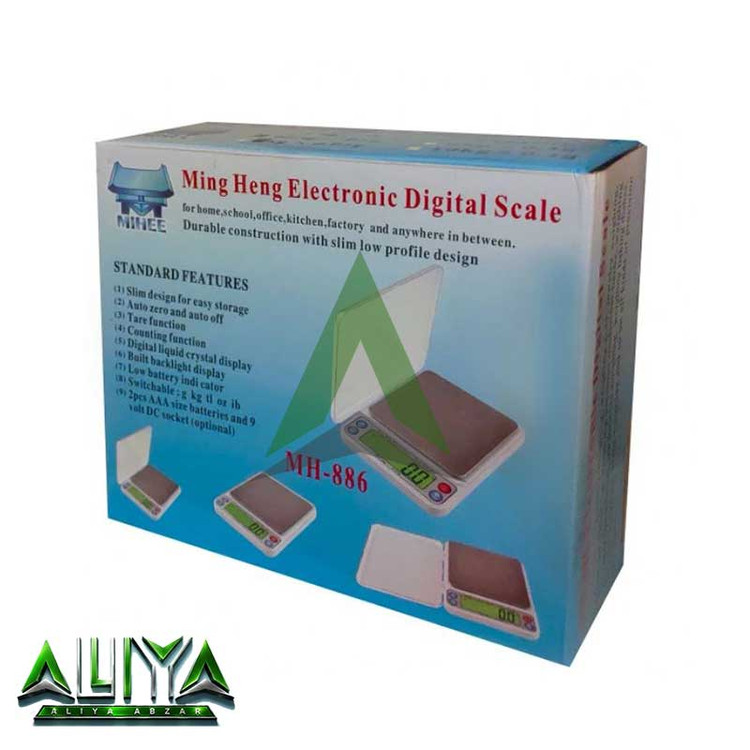 ترازو مینگ هتگ 1000 گرمی دقت 001 گرم مدل Ming heng MH-۸۸۶